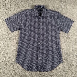 Peter Millar Collection Button Up Shirt Men's M Cars Bicycles‎ All Over Print
